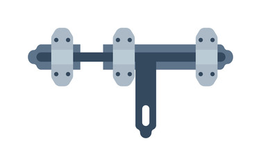 Door lock vector illustration.