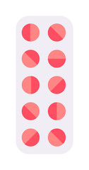 Tablet pills vector illustration.