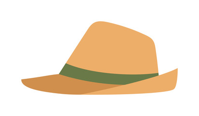 Cowboy sheriff leather hat