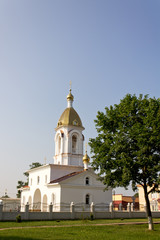 Fototapeta na wymiar Turov, Belarus - June 28, 2013: Cathedral of Saints Cyril and Lavrenti of Turov June 28, 2013 in the town of Turov, Belarus