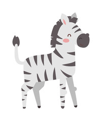 Obraz na płótnie Canvas Zebra vector illustration.