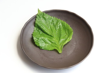 盛り付け用、大葉の葉