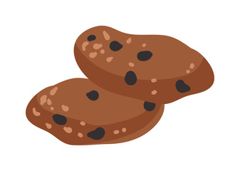 Biscuit isolated vector illustration.