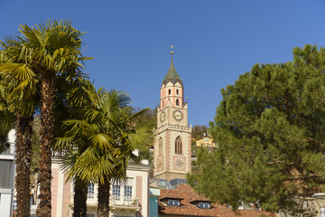 Dom Kirche Meran Stadt city centre
