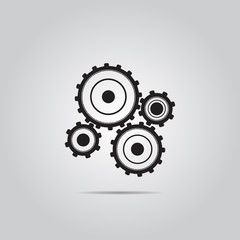 gear vector icon for web and mobile