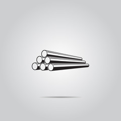 Pipe vector icon for web and mobile