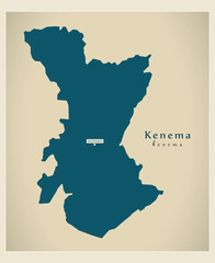 Modern Map - Kenema SL