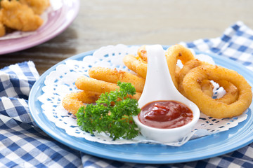 delicious food on table