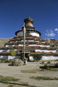 Kumbum stupa, Pelkor Chode monastery, Gyanze (Gyantse), Tibet, China