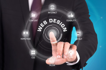 WEB DESIGN TECHNOLOGY COMMUNICATION TOUCHSCREEN FUTURISTIC CONCE