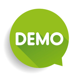 Demo button vector