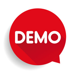 Demo button vector