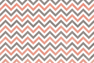 Watercolor pink and grey stripes background, chevron.