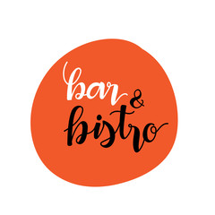 bistro cafe restaurant logo, hand drawing logo design