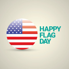 Happy flag day vector background.