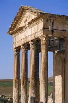 The Capitol, Dougga (Roman ruins), Tunisia
