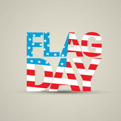 Happy flag day vector background.