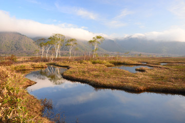 早春の尾瀬ヶ原