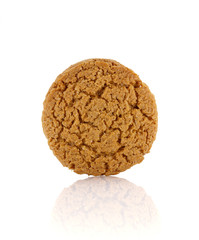 oatmeal cookies isolated on white background