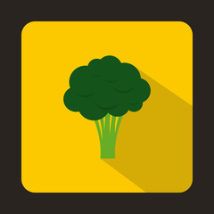 Broccoli icon in flat style