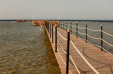 Pier on shore
