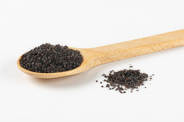 spoon of ground poppy seeds