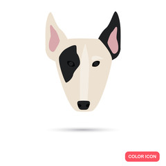 Dog muzzle color icon