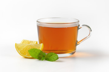 cup of tea with lemon