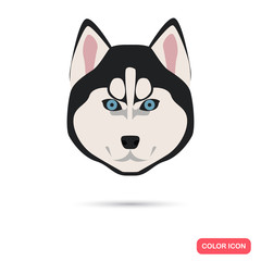 Dog muzzle color icon