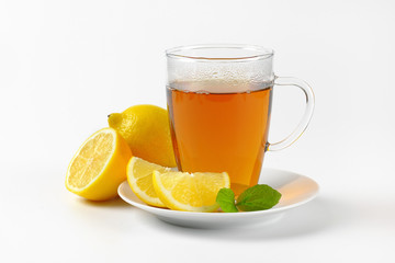 cup of tea with lemon