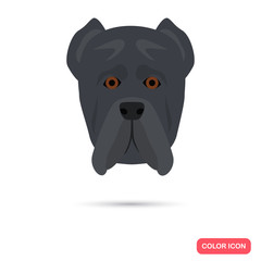 Dog muzzle color icon