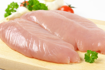 raw turkey breast fillets