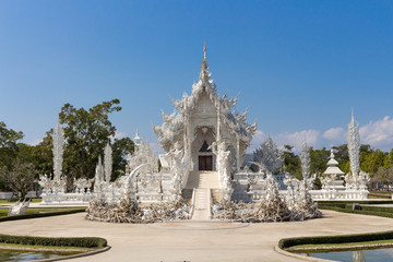 White temple of Thailand.