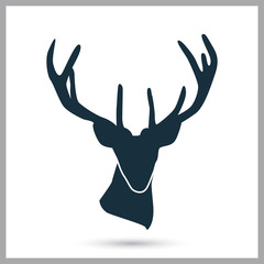 Deer icon on the background