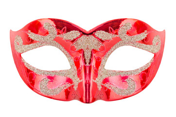 Venetian red carnival mask.