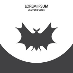 Bat icon on the background