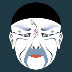 Mask,Facial Makeup,Chinese Opera Characters Zhaogao