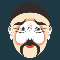Mask,Facial Makeup,Chinese Opera Characters Xiahouying