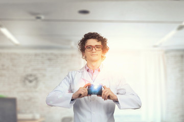 Doctor with camera