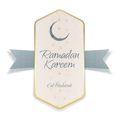 Ramadan Kareem Eid Mubarak paper Poster