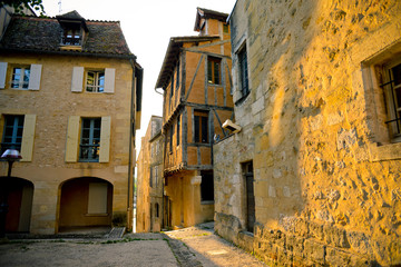 Beautiful streets in Bergerac, France