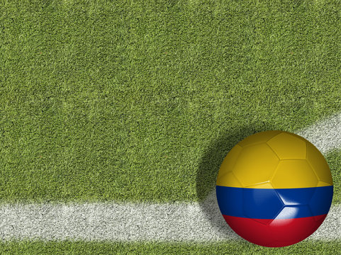 Colombian Ball in a Soccer Field