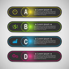 Set of banner templates. modern abstract design.