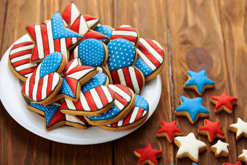 Patriotic cookies for 4th of July