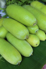 Fresh vegetables for sale on asian local market, Thailand.