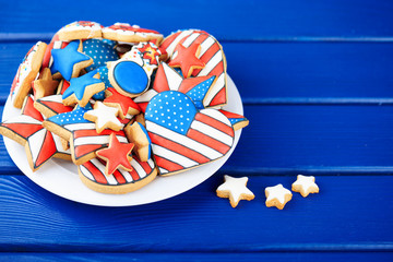 Patriotic cookies for 4th of July