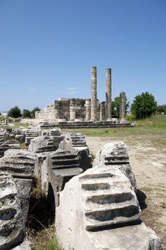 The Temple of Leto at the Lycian site of Letoon, Antalya Province, Anatolia, Turkey Minor