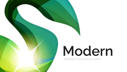 Naklejka premium Swirl shape colorful line. Futuristic abstract background