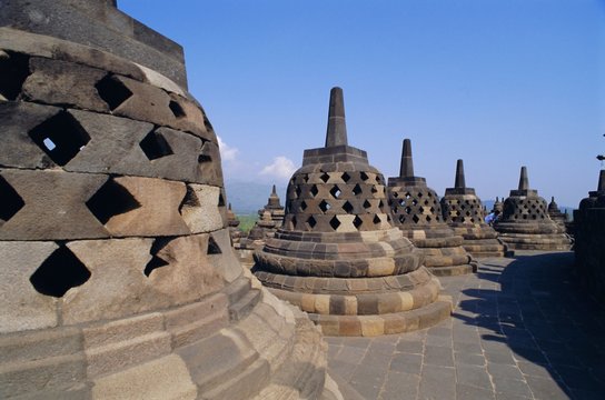 Buddhist temple, Borobodur (Borobudur), Java, Indonesia