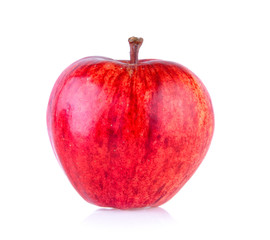 red apple on white background
